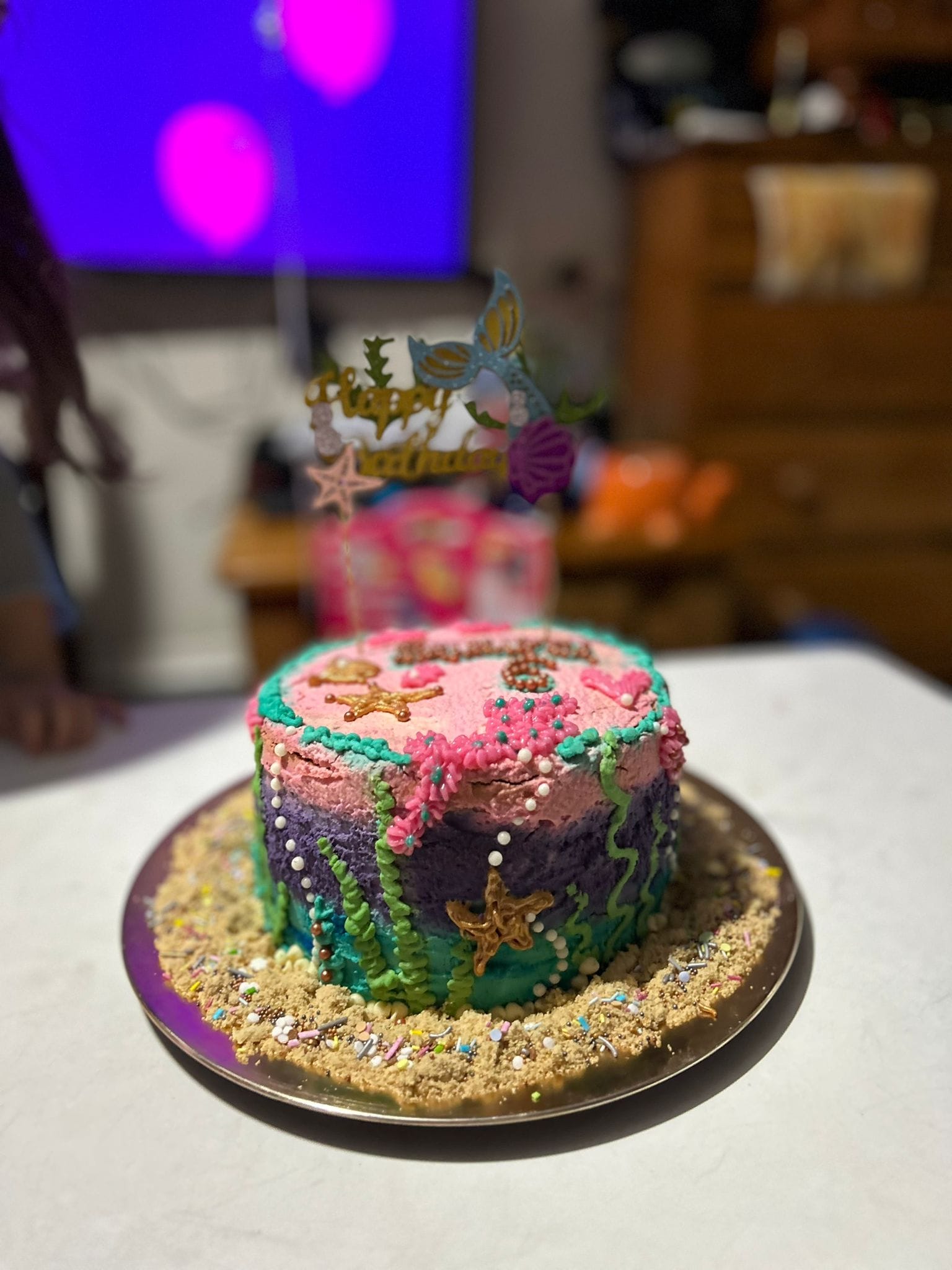 Coral Reef Sea Theme Cake - Image 1